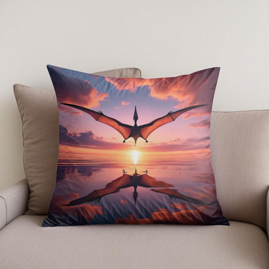Dawn Flight Pteranodon Cotton Cushion