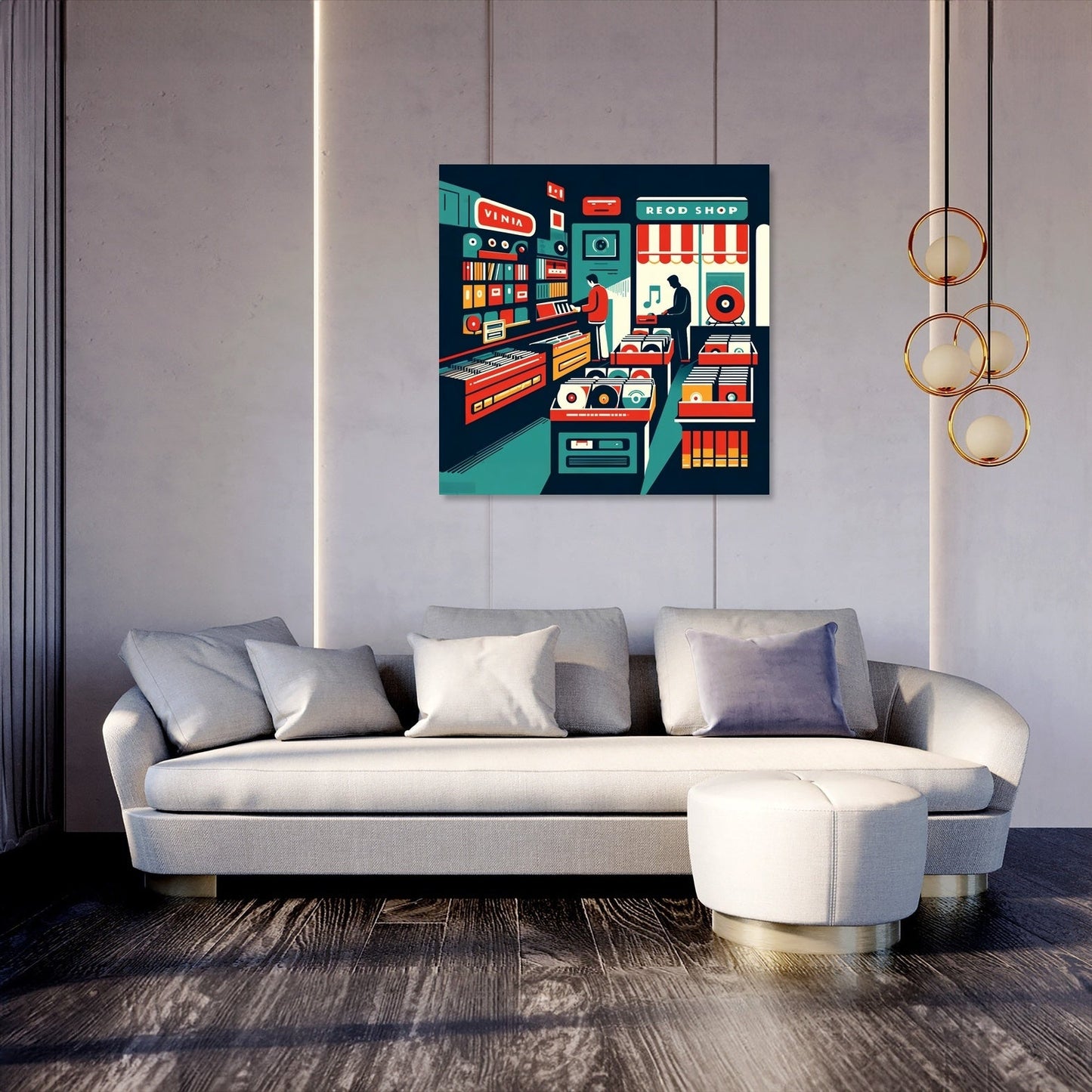 Vintage Vinyl Vibes Canvas