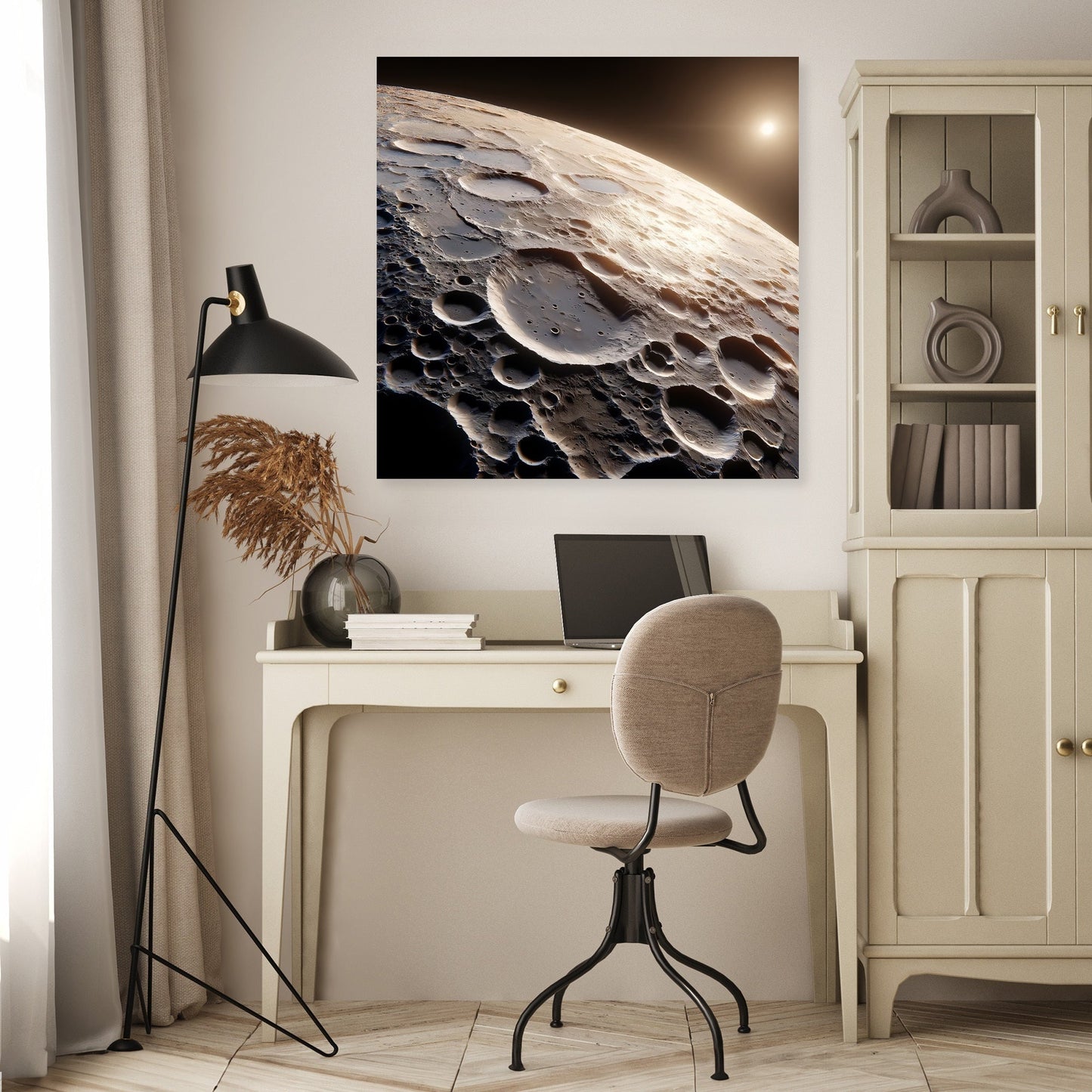 Mercury's Caloris Basin Brilliance Canvas