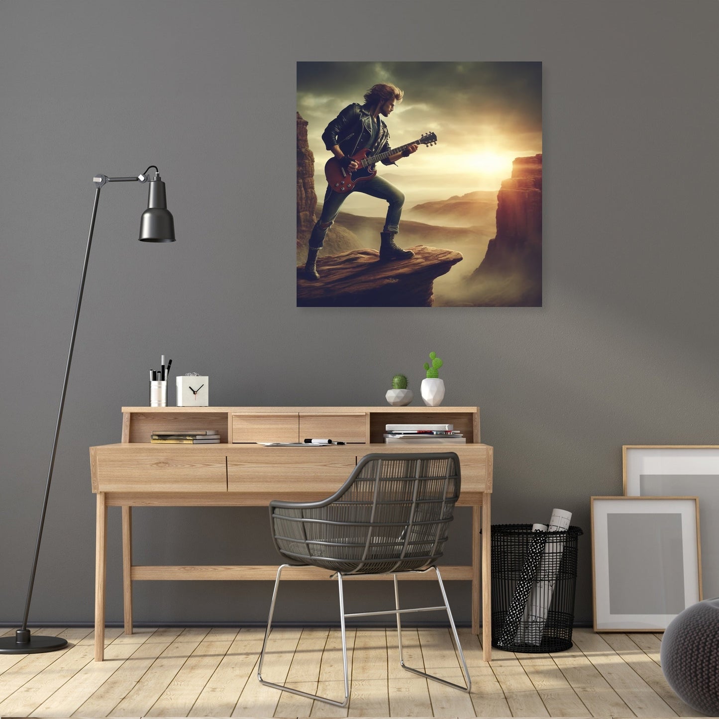 Rebel Guitarist Canvas