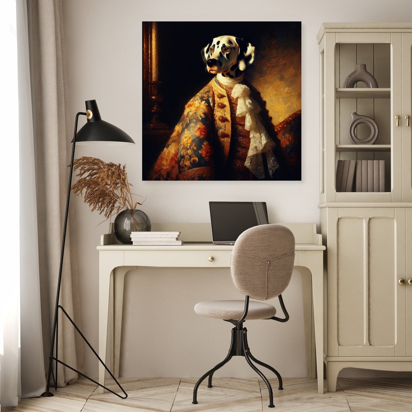 Dalmatian Royalty Golden Hour Canvas