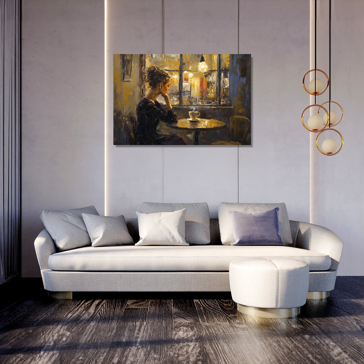 Dusk Coffee Moments Canvas