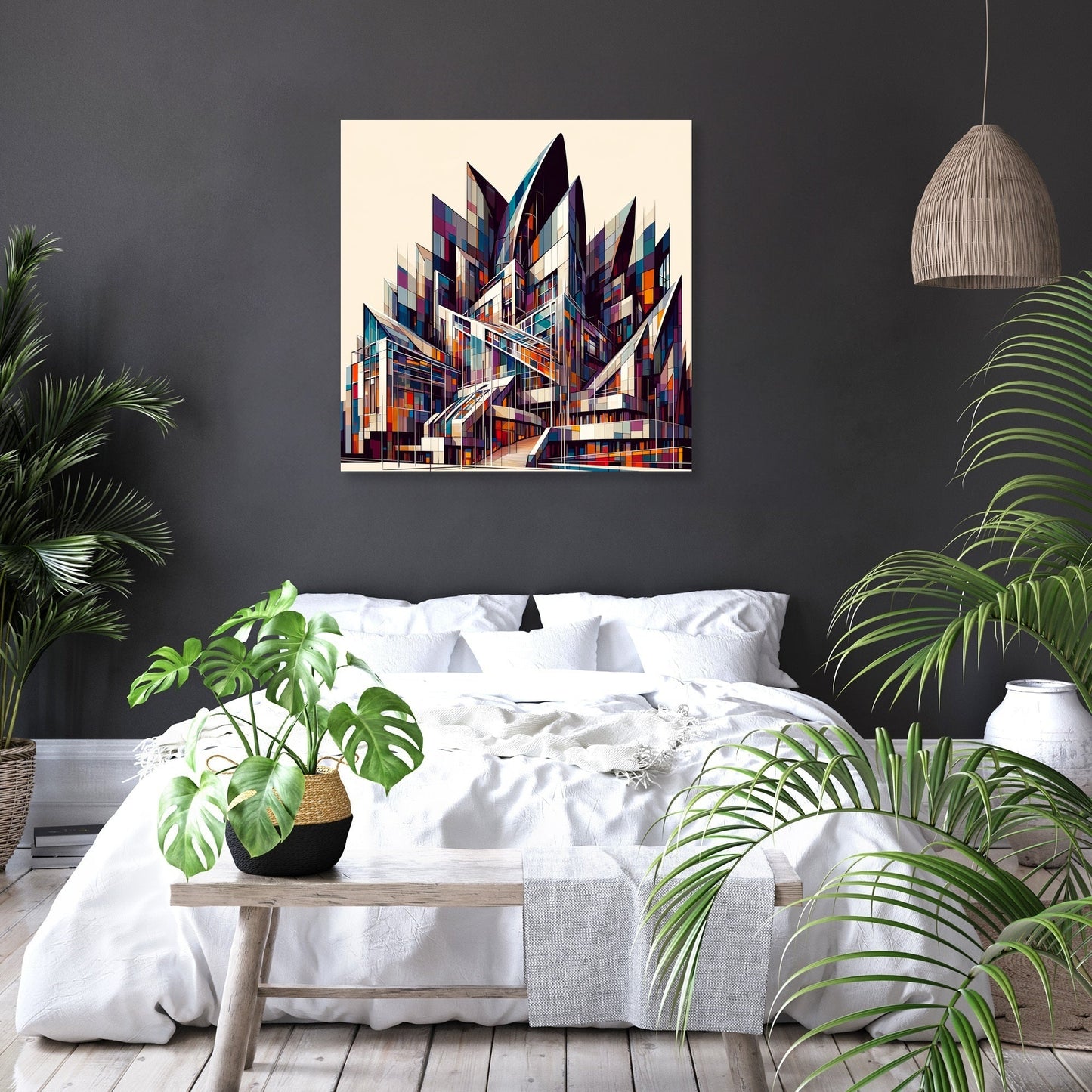 Edinburgh Scottish Parliament Abstract Vision Canvas