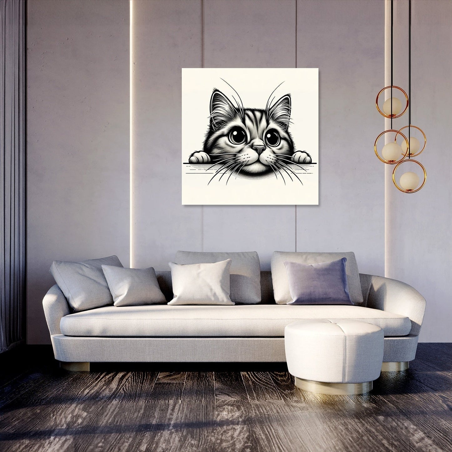 Curious Cat Canvas