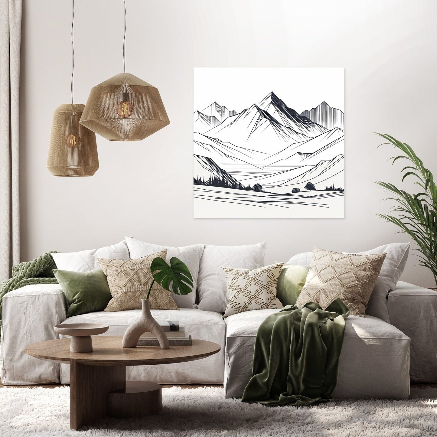 Serene Peaks Canvas