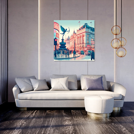 Piccadilly Circus Vibrance Canvas