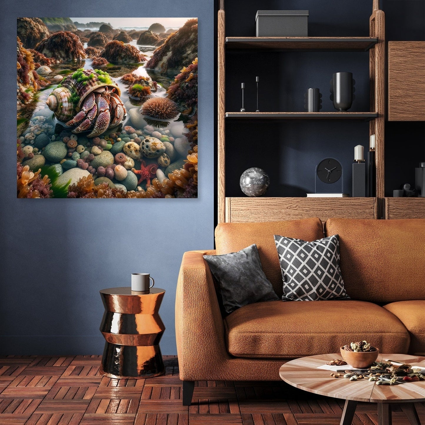 Tide Pool Hermit Crab Canvas
