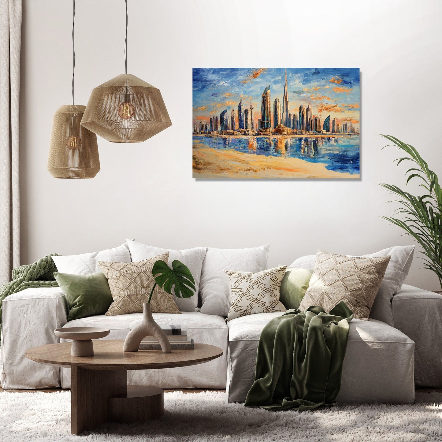 Dubai Skyline Canvas