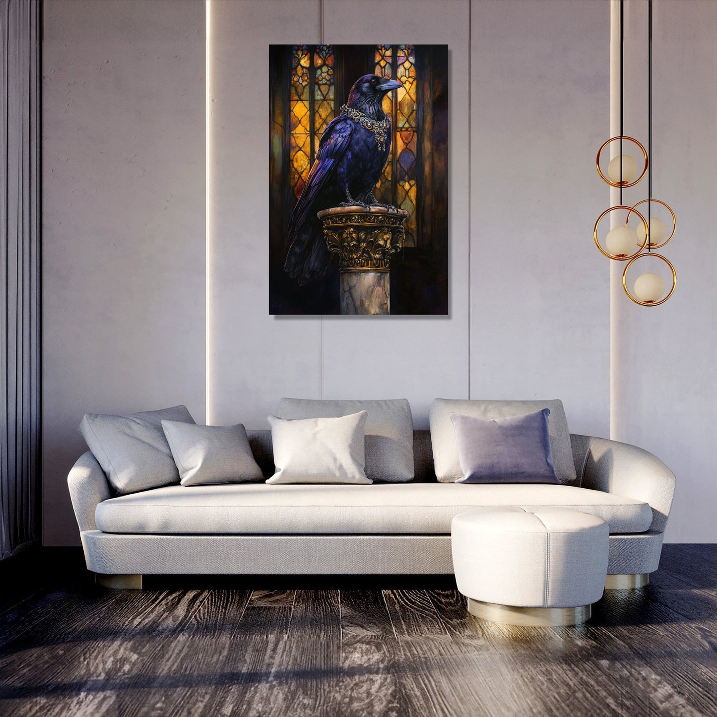 Regal Raven Majesty Canvas