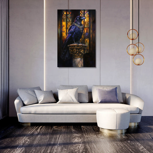 Regal Raven Majesty Canvas