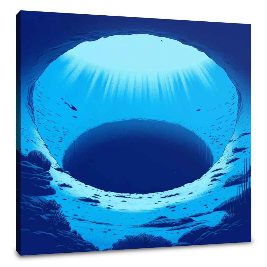 Blue Hole Tranquility Canvas