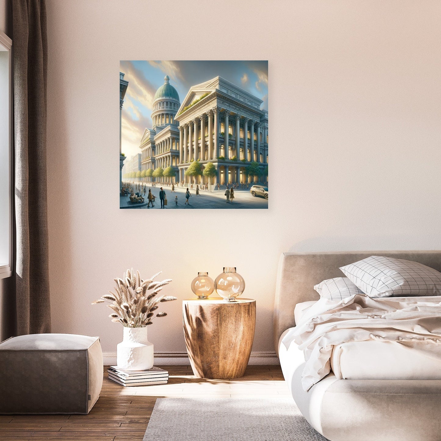 Neo-Neoclassical Square Canvas