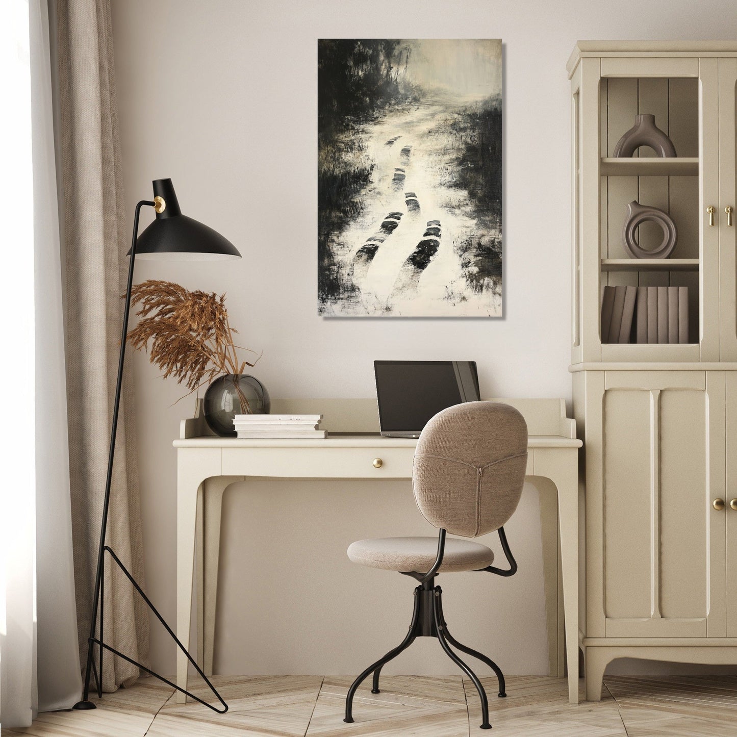 Disappearing Footprints Canvas