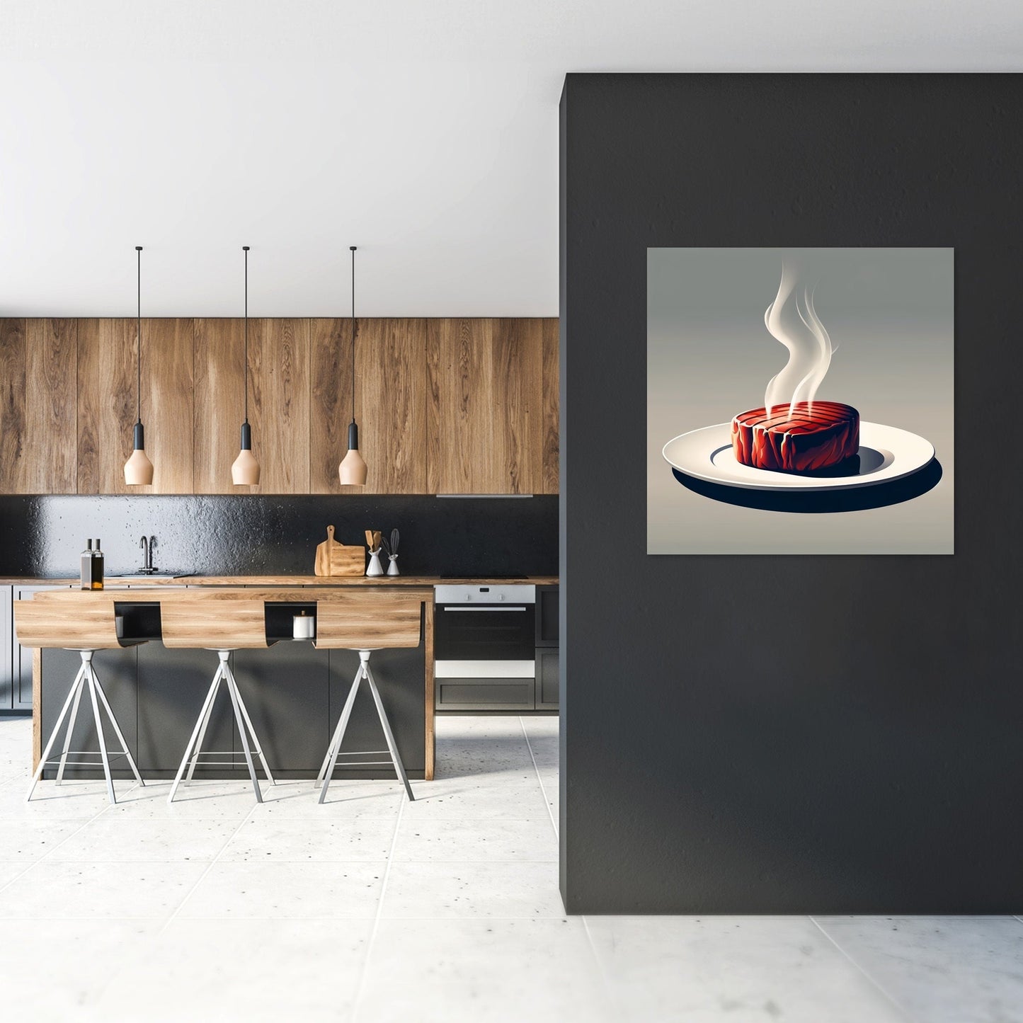 Sizzling Steak Serenity Canvas