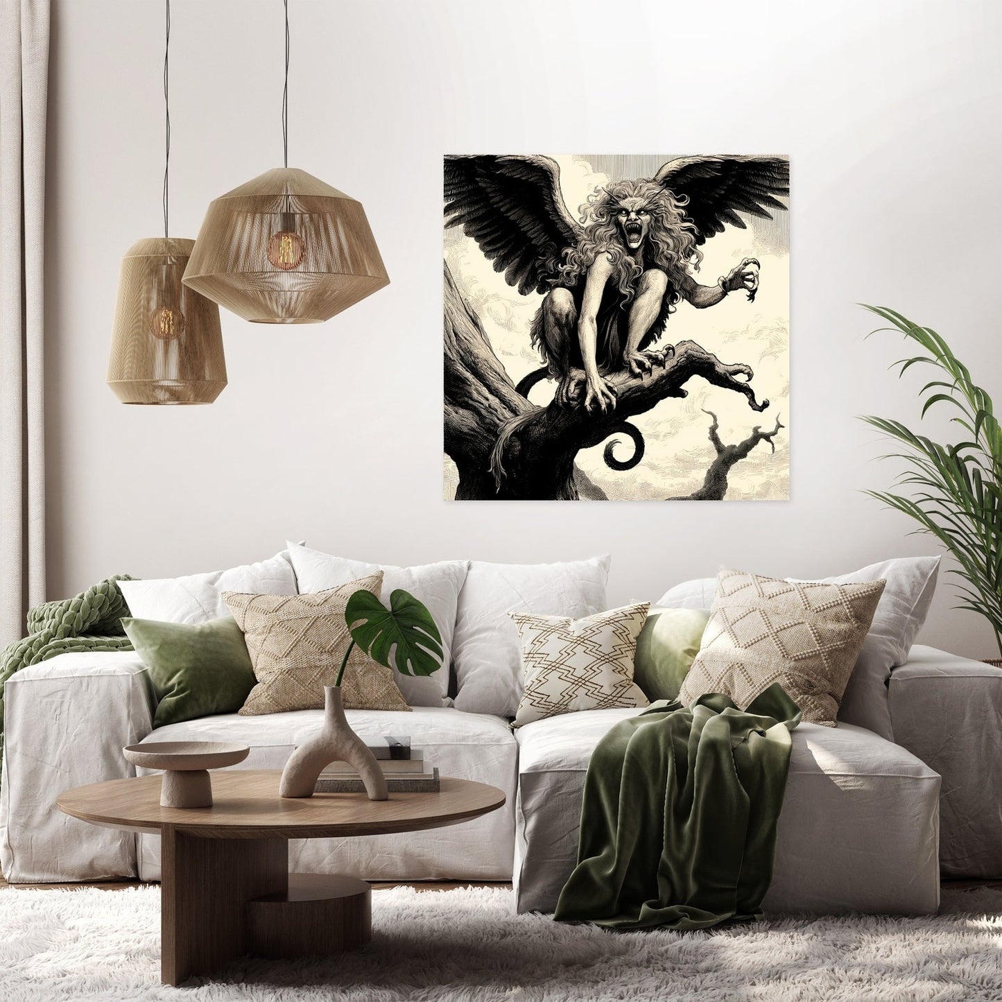 Storm Perch Harpie Canvas