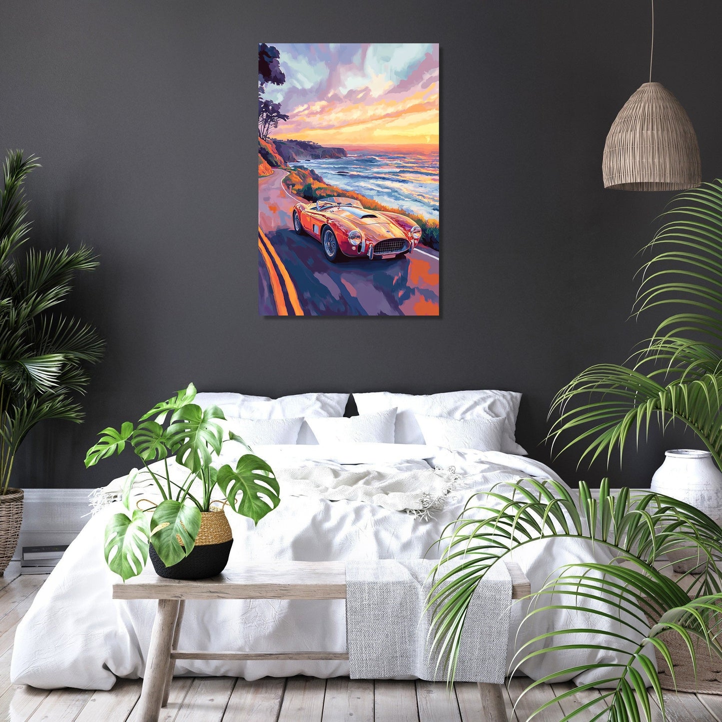 Vintage Sports Car Canvas