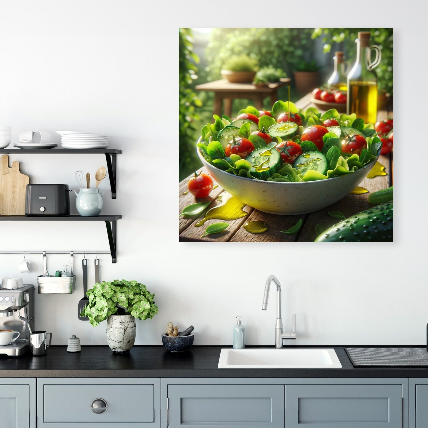 Garden Fresh Salad Canvas