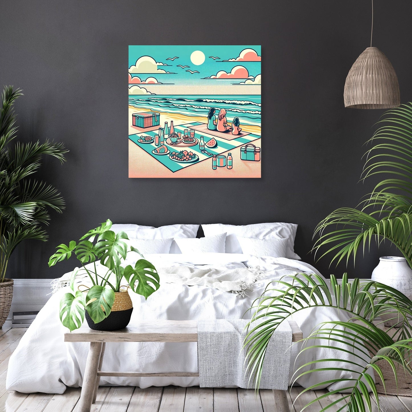 Seaside Picnic Canvas