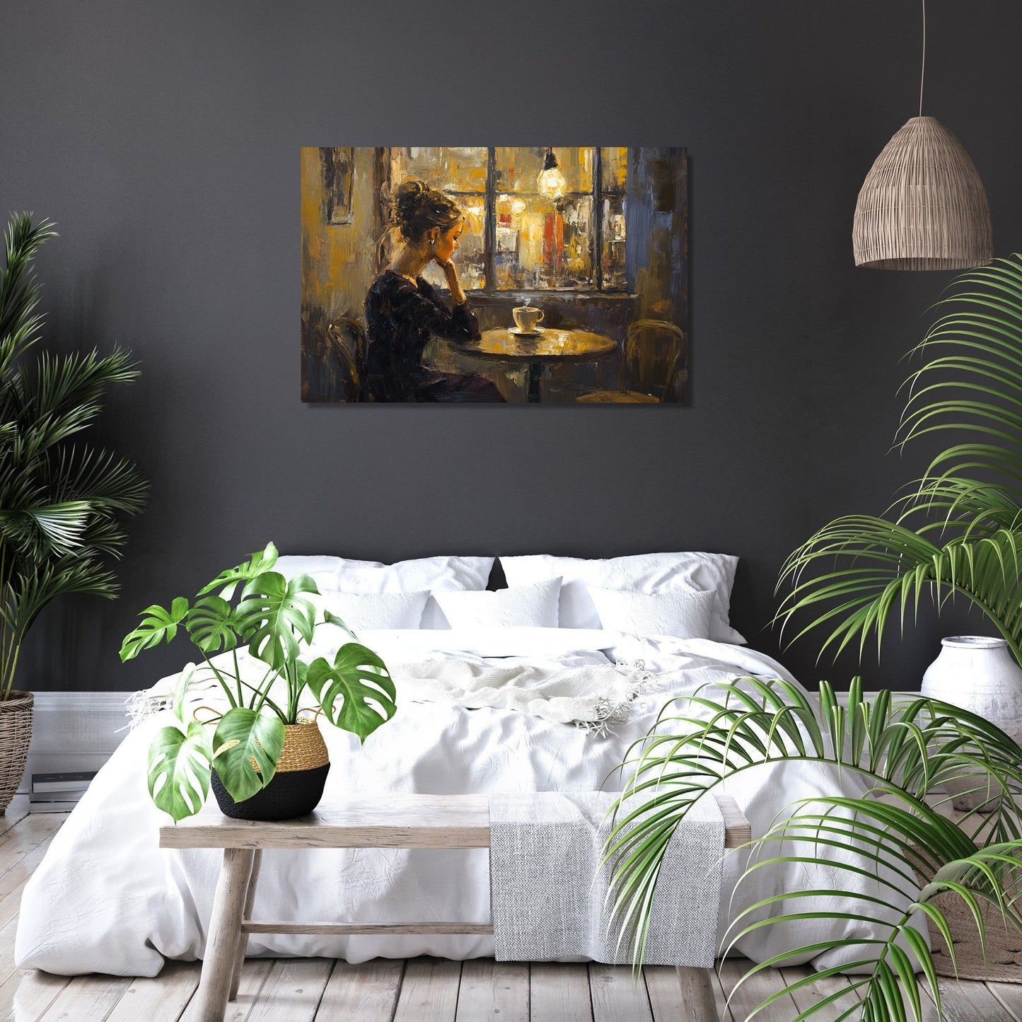 Dusk Coffee Moments Canvas