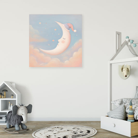 Sleeping Moon Dream Canvas