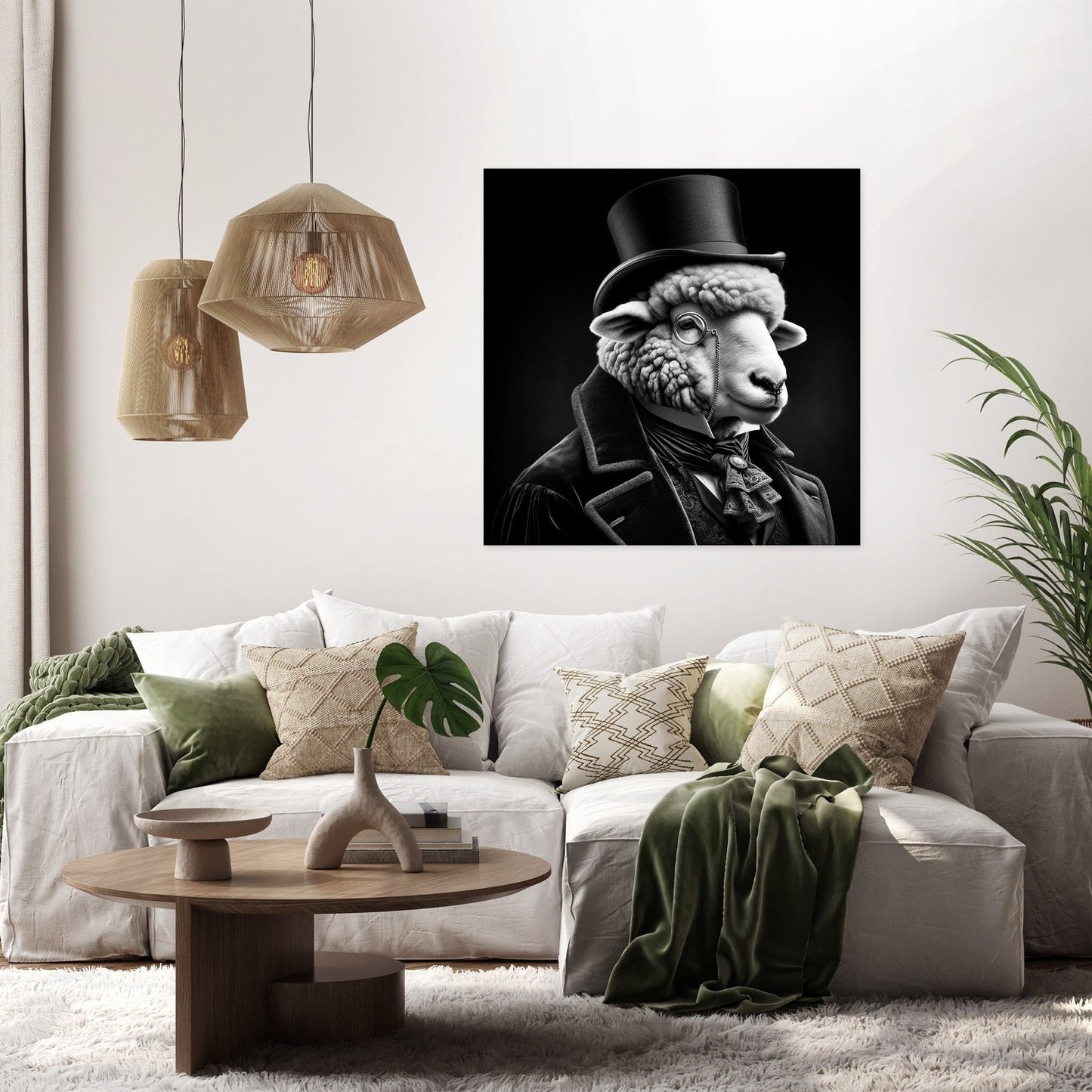 Aristocratic Ewe Canvas