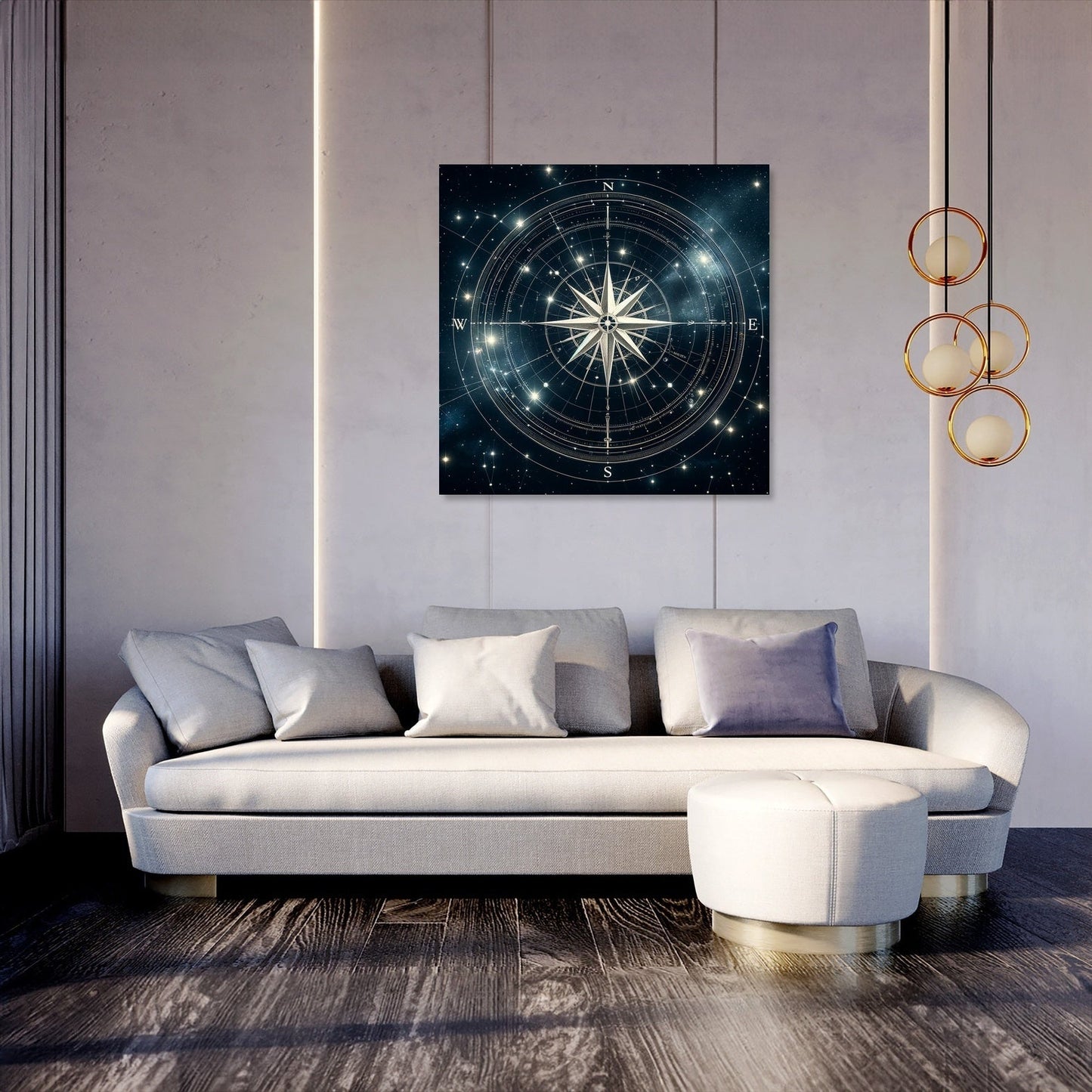 Celestial Compass Canvas