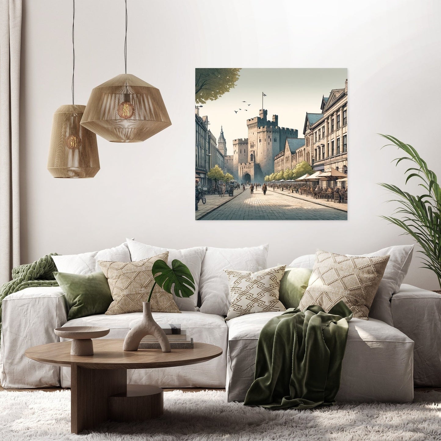Cardiff Castle Street Canvas