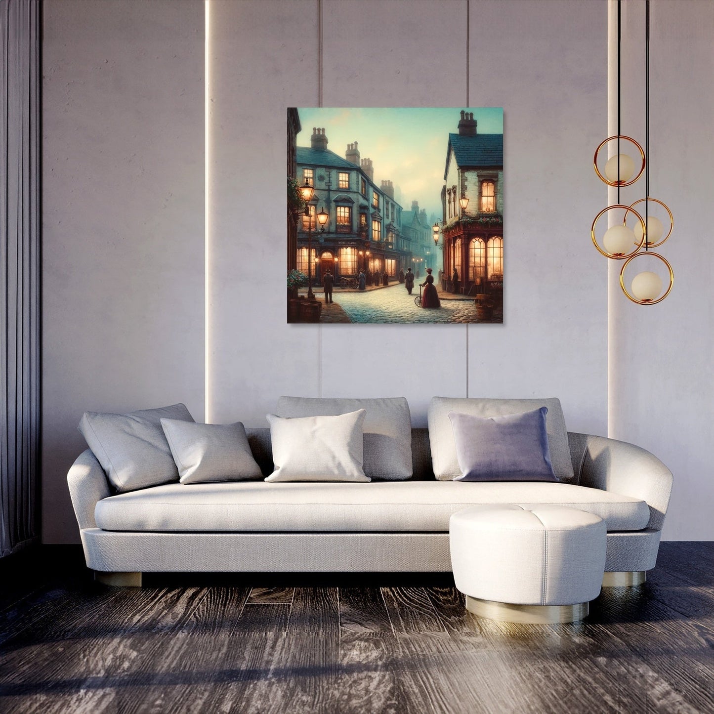 Evening Stroll on Toad Lane Canvas