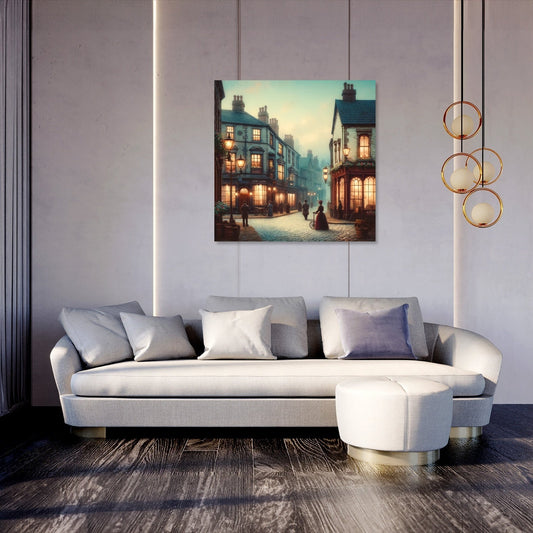 Evening Stroll on Toad Lane Canvas