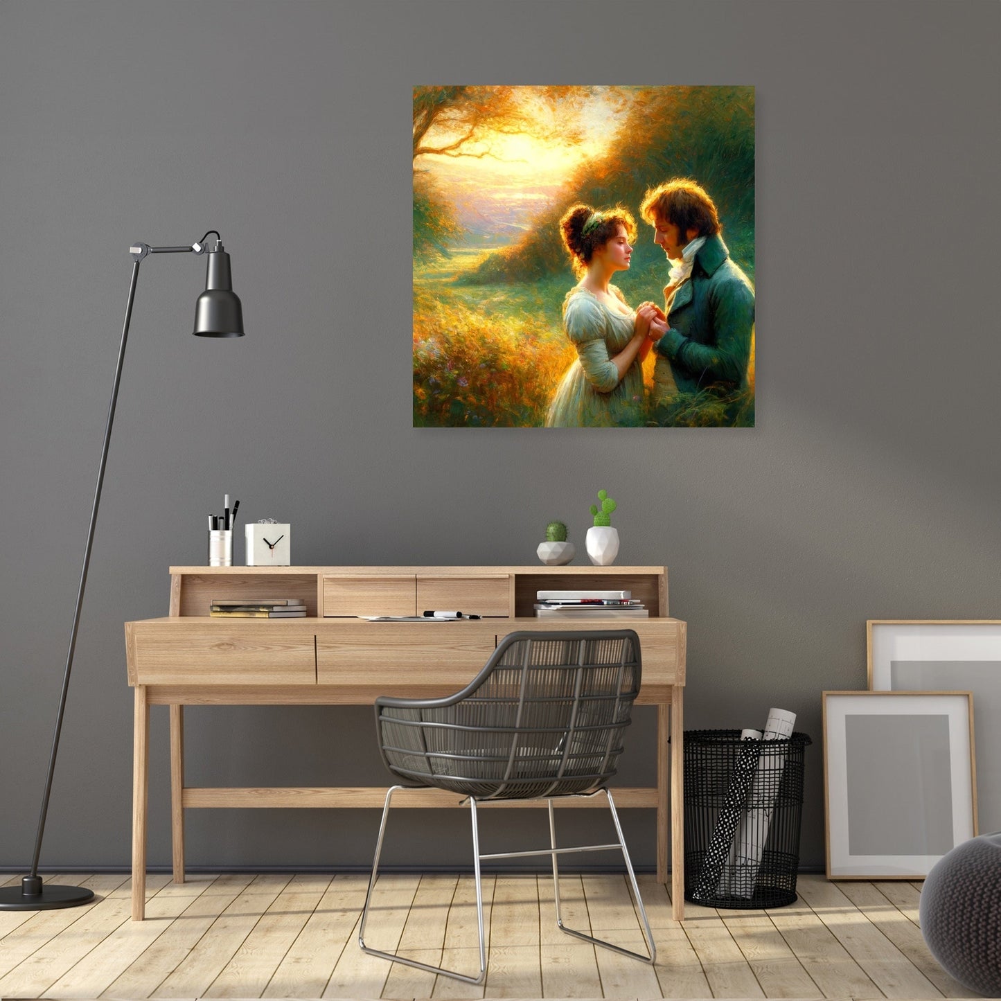 Pride and Prejudice Countryside Love Canvas