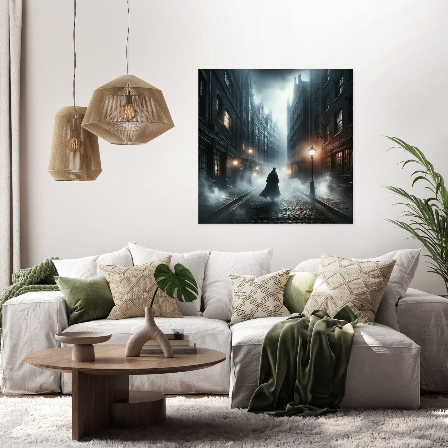 Mr. Hyde's London Nocturne Canvas