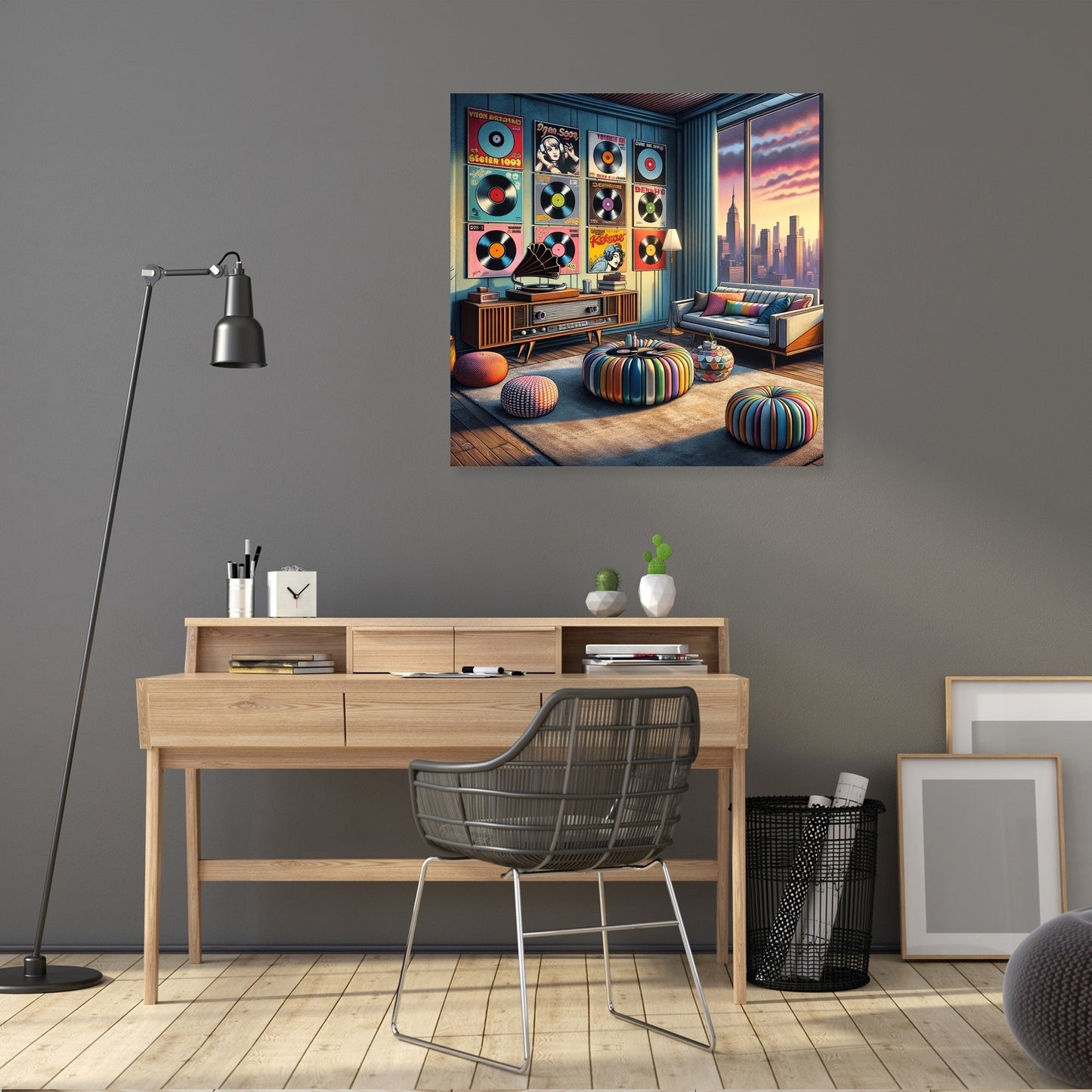 Retro Pop Vinyl Canvas