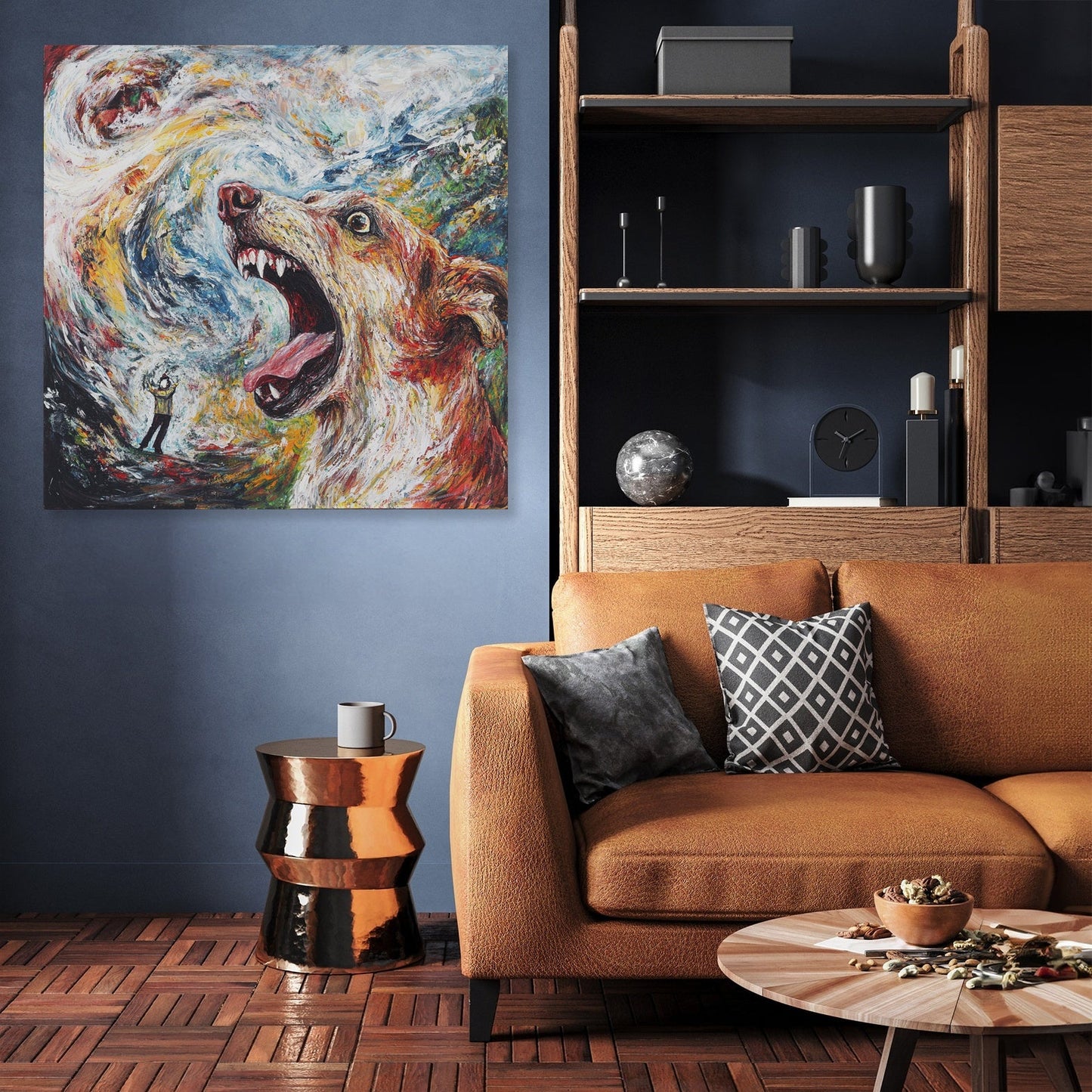Barking Dog Canvas