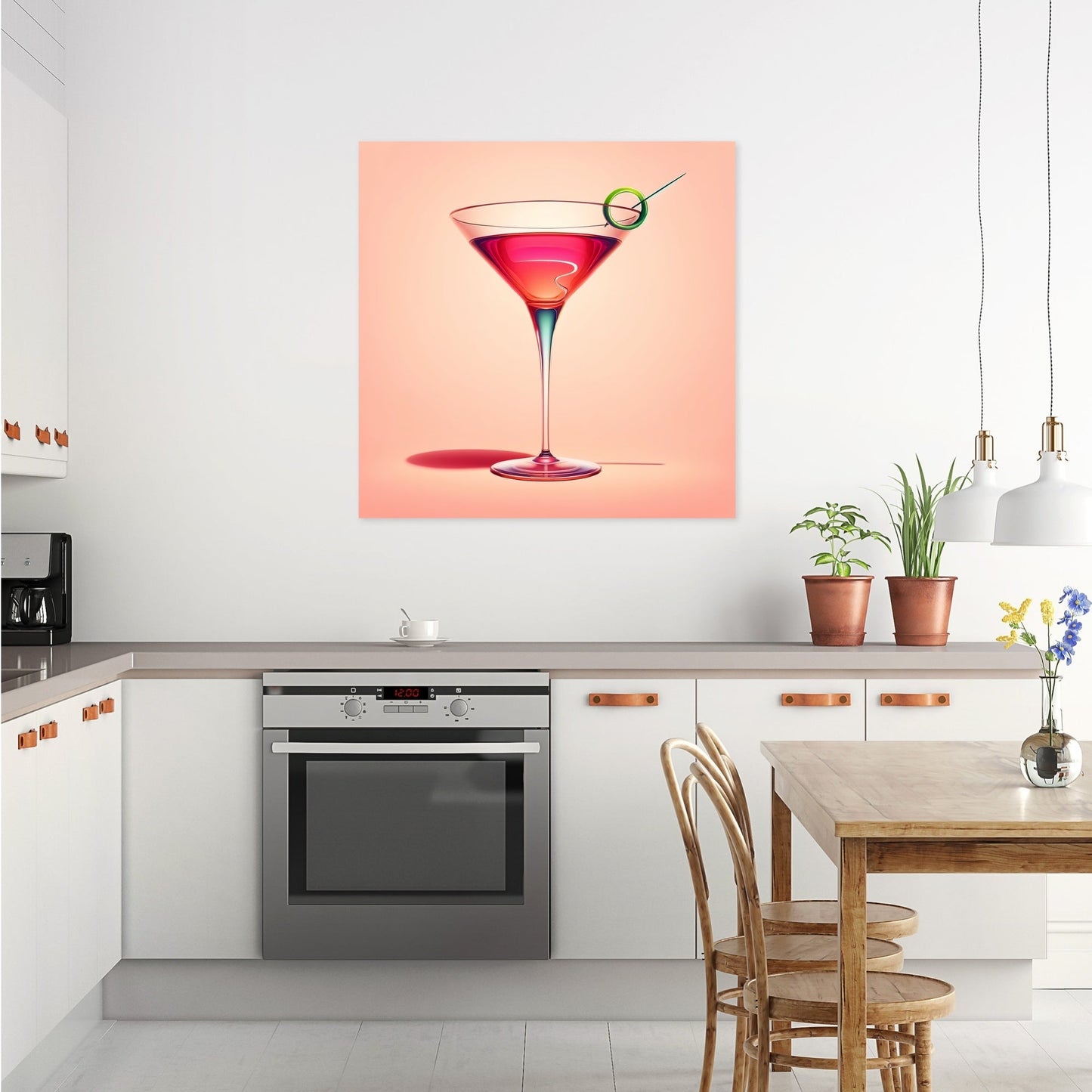 Cosmopolitan in Minimalist Style Canvas