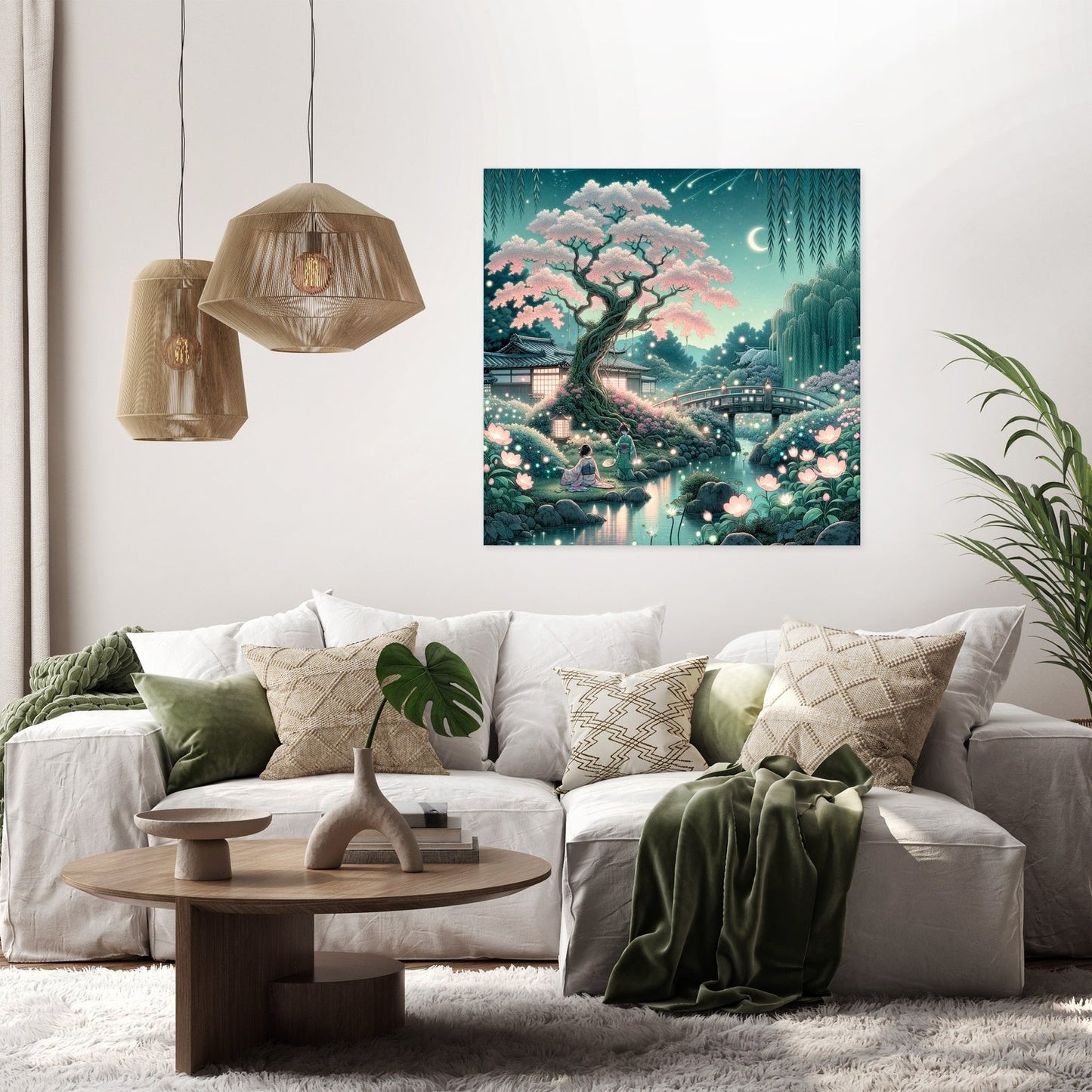 Enchanted Blossom Retreat Canvas