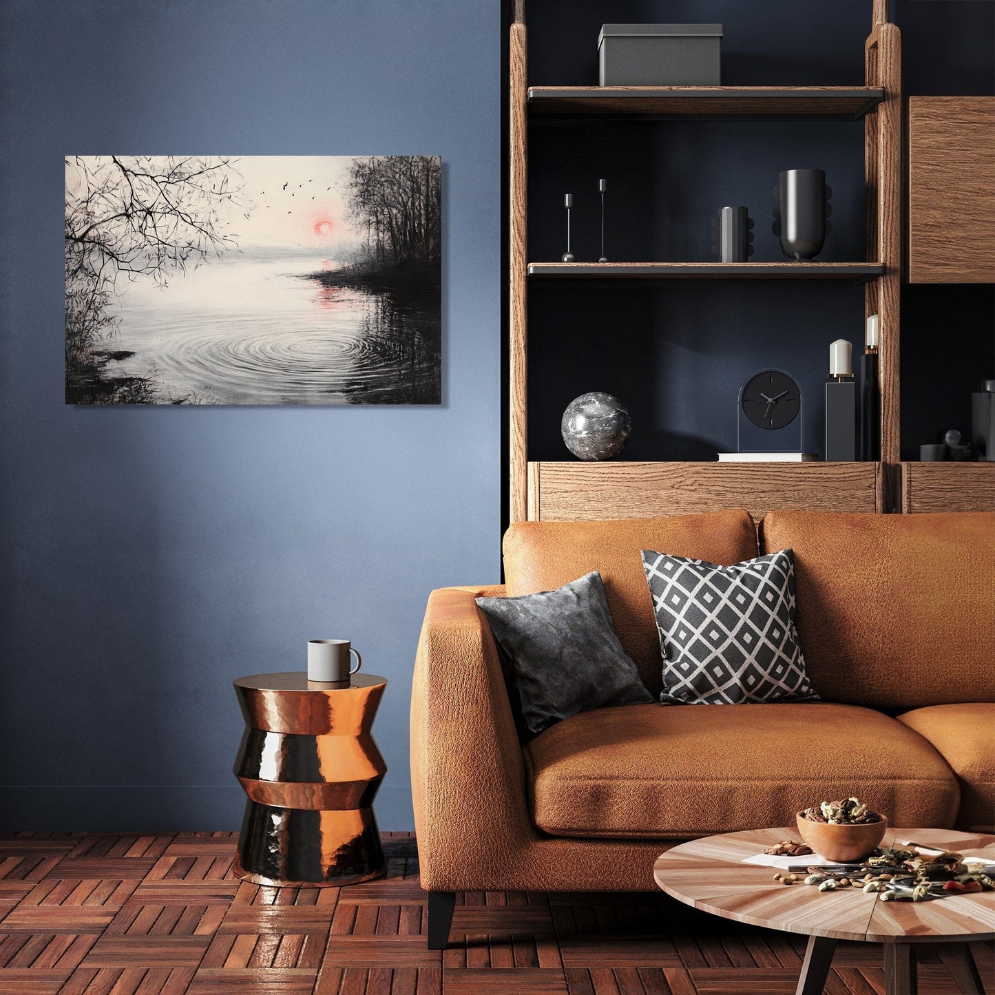 Serene Lakeside Canvas