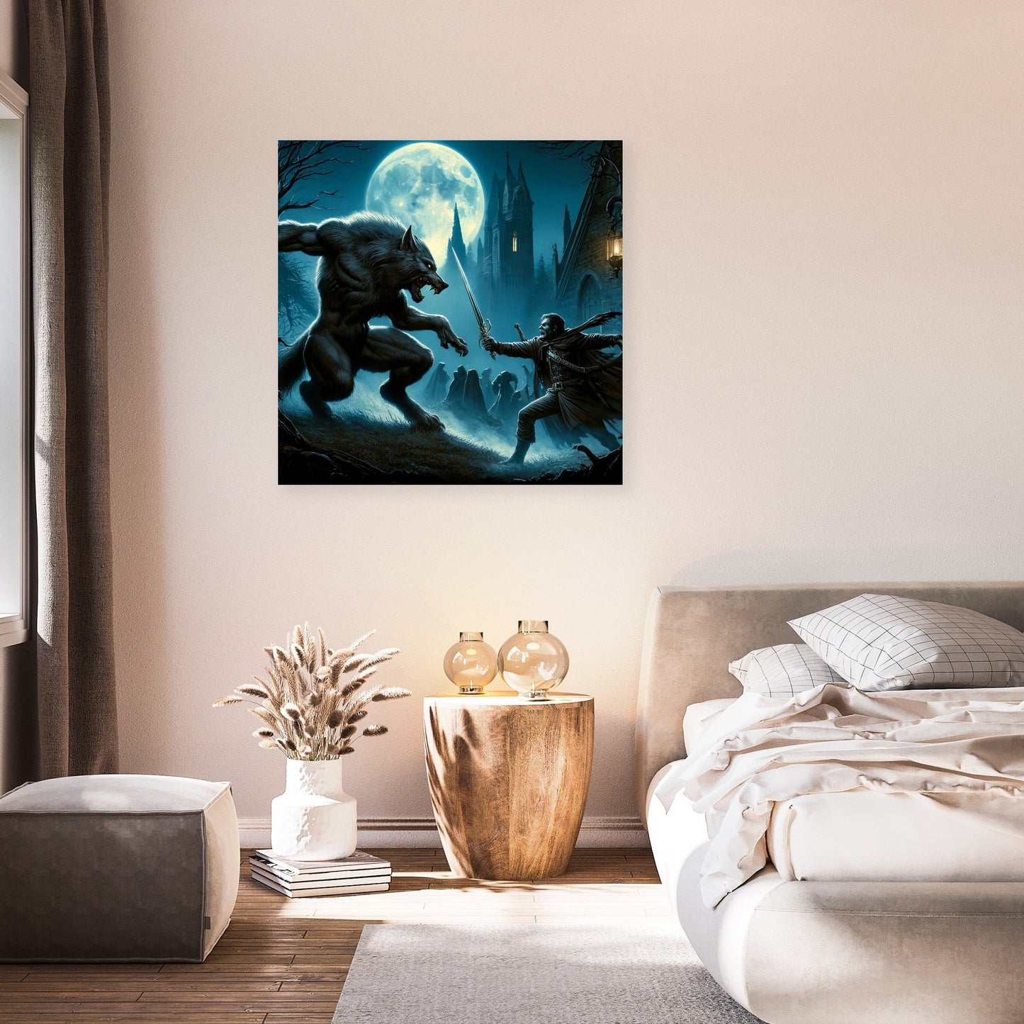 Moonlit Gothic Battle Canvas