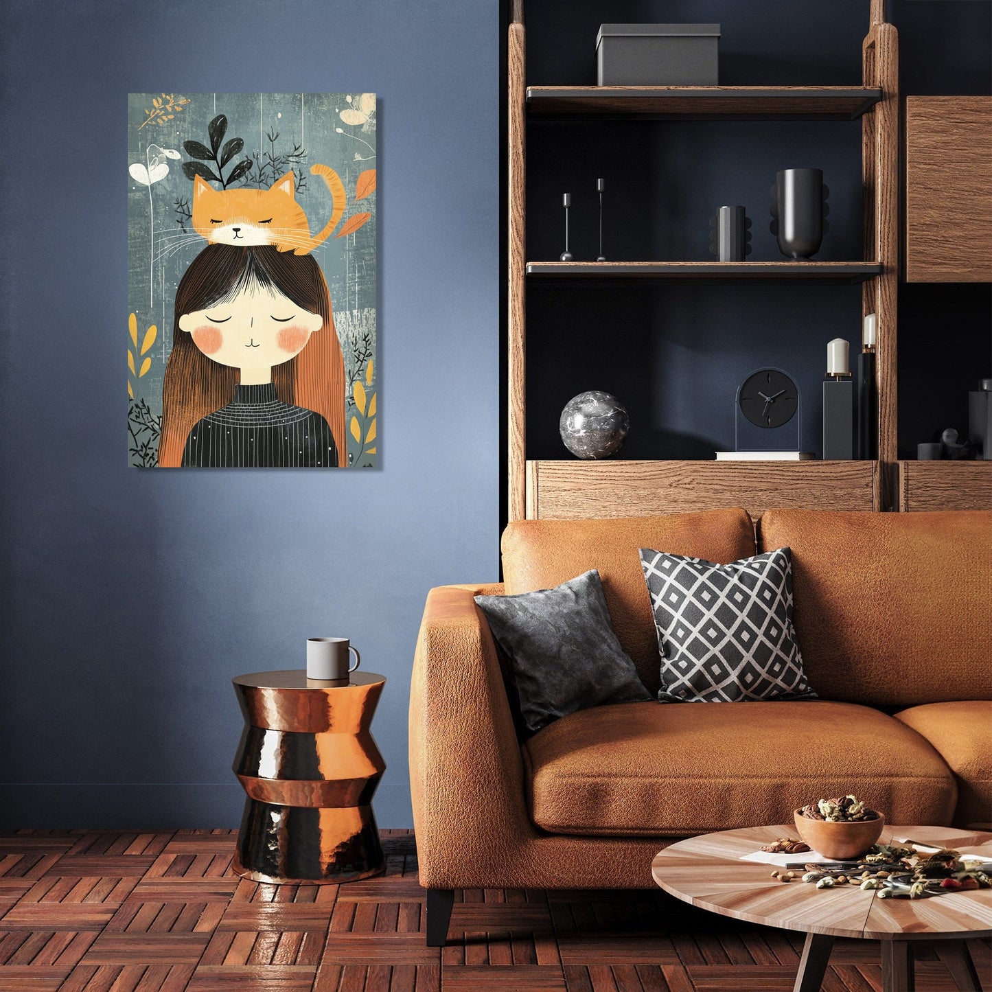 Cat-Headed Woman Canvas