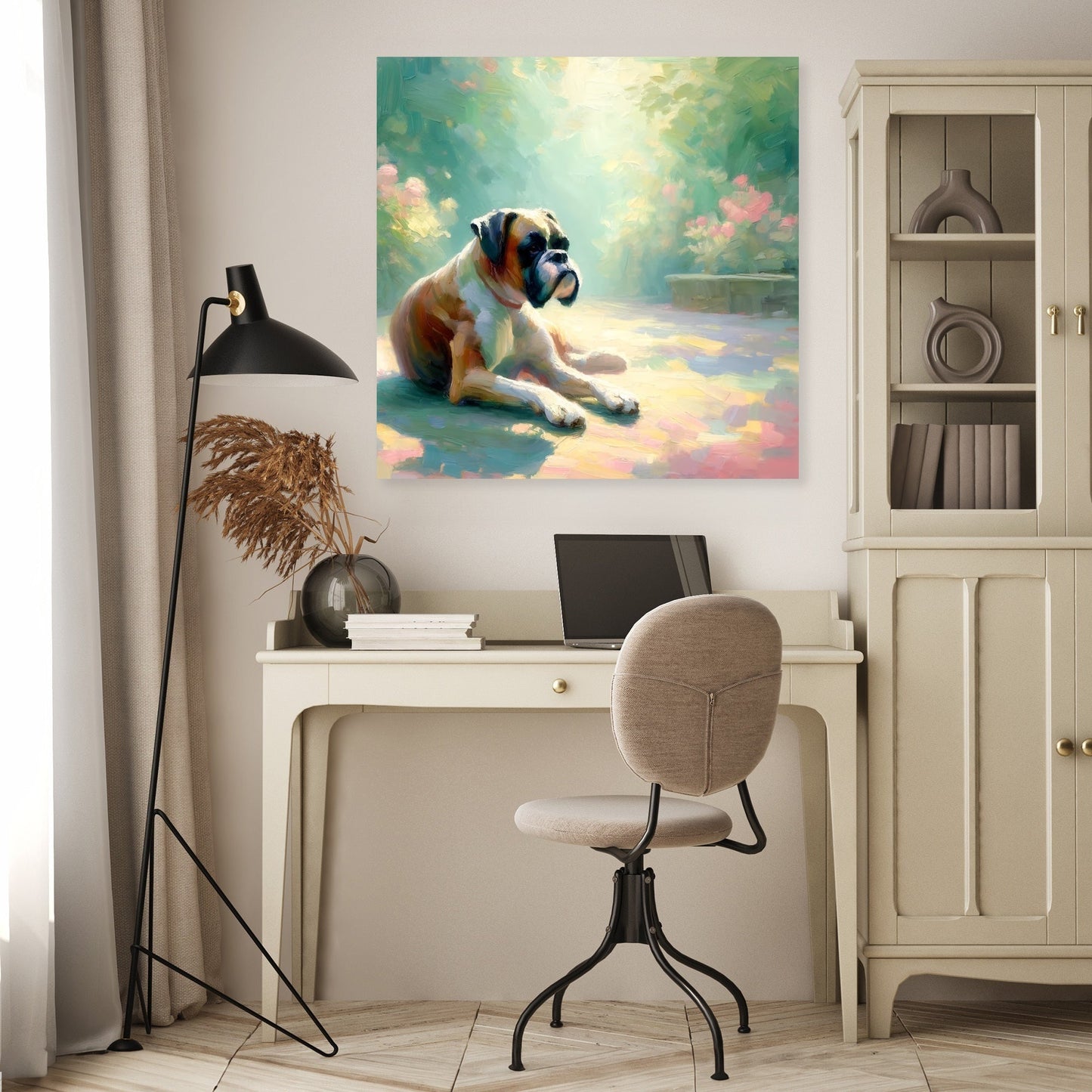 A Tranquil Moment Boxer Dog Canvas