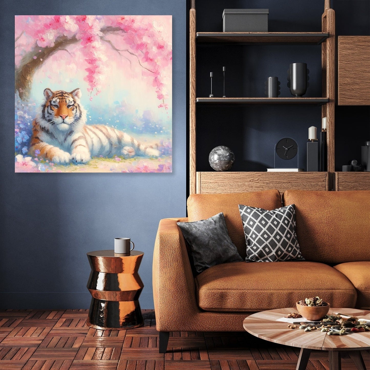 Pastel Tiger Dreamscape Canvas