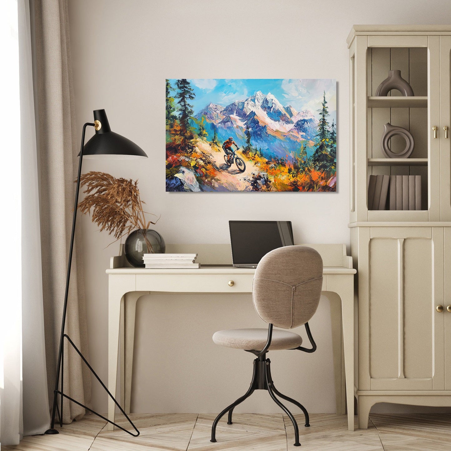 Mountain Biker’s Ascent Canvas