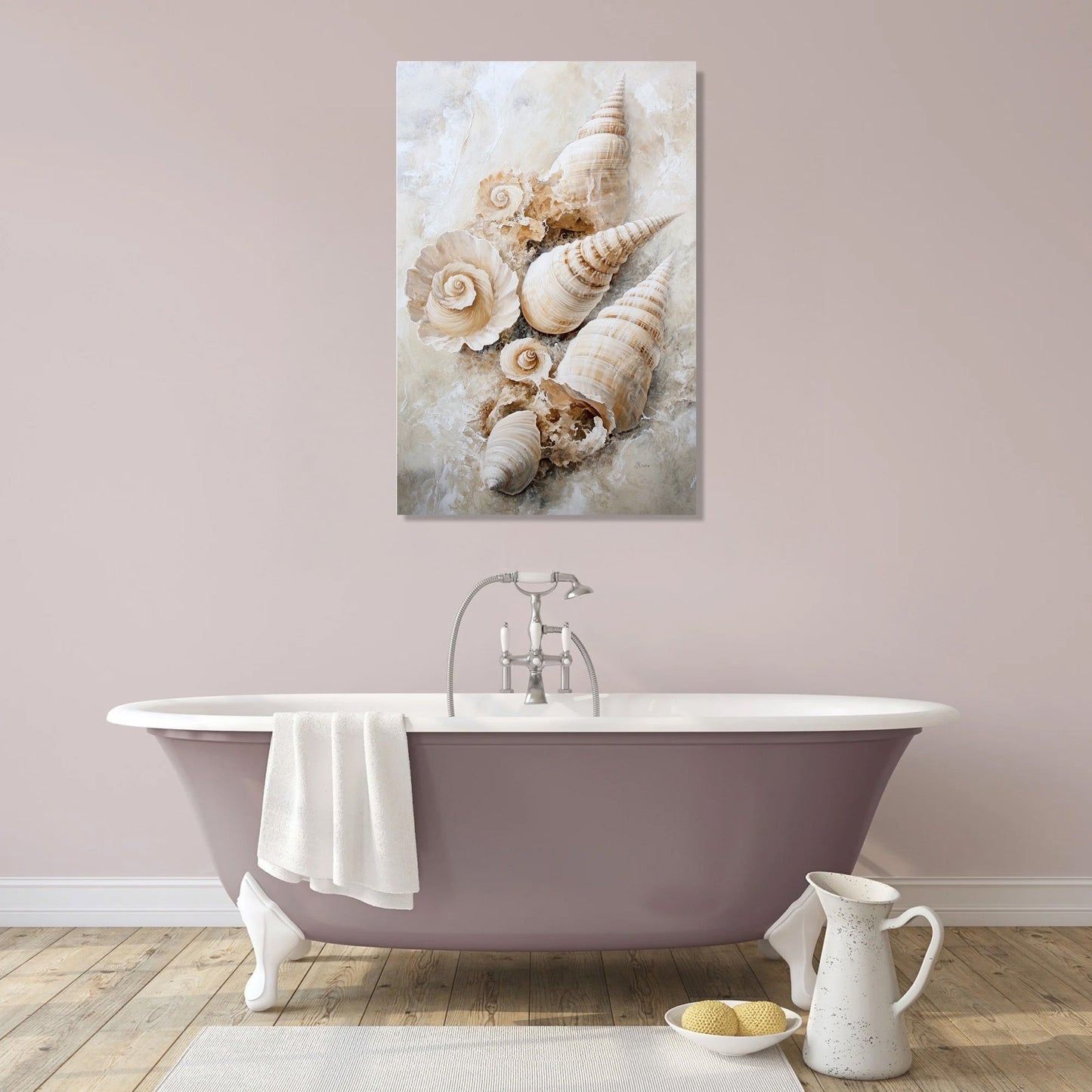 Shell Spiral Elegance Canvas