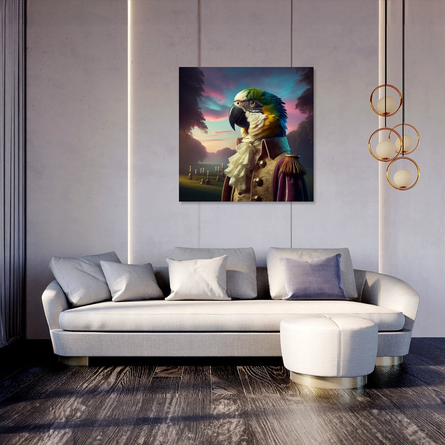 Regal Parrot Majesty Canvas