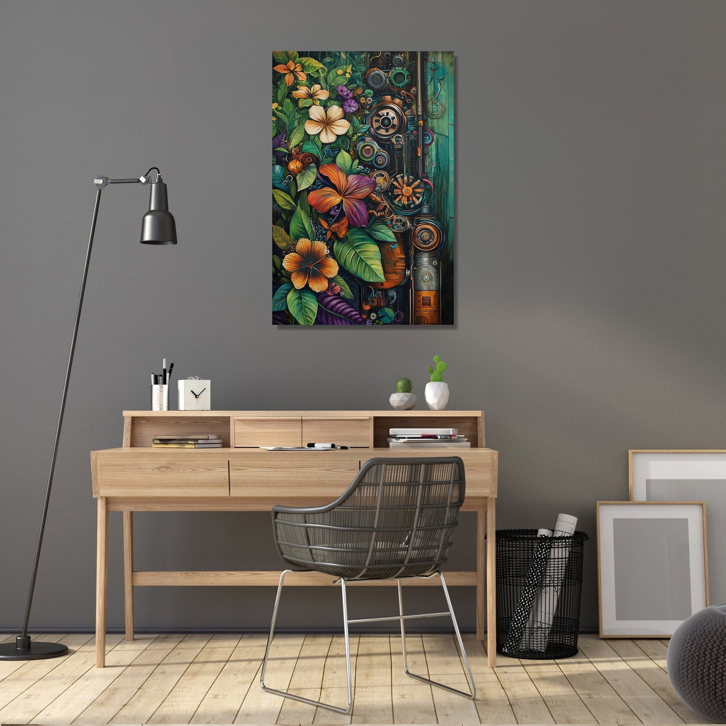 Nature-Machine Harmony Canvas
