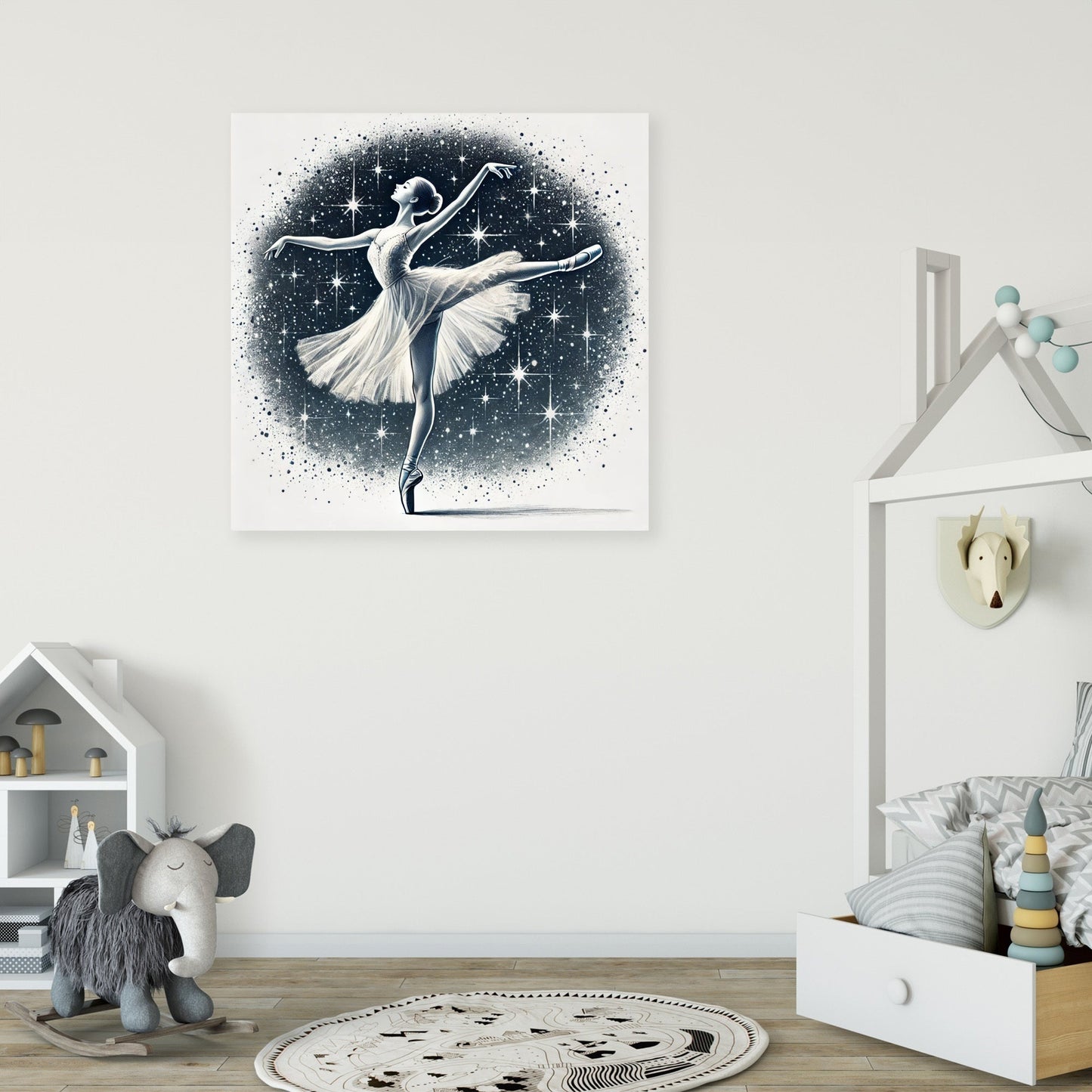 Starry Night Ballerina Canvas