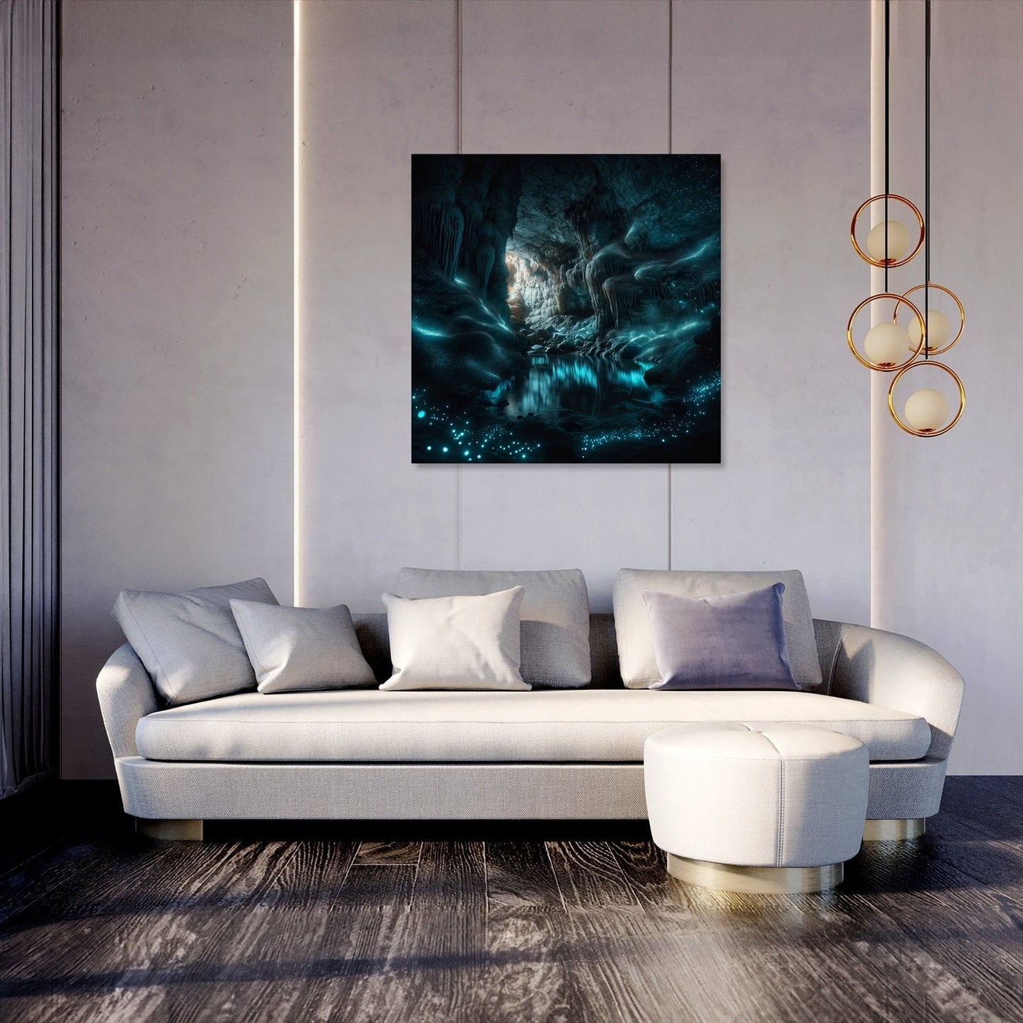 Glowworm Cave Canvas