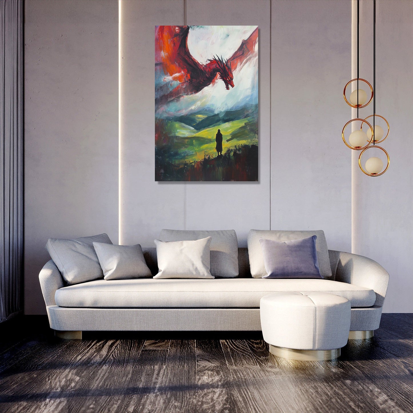 Welsh Dragon Majesty Canvas