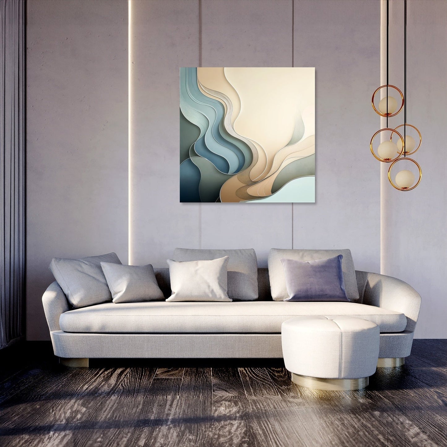 Serenity Shapes Canvas
