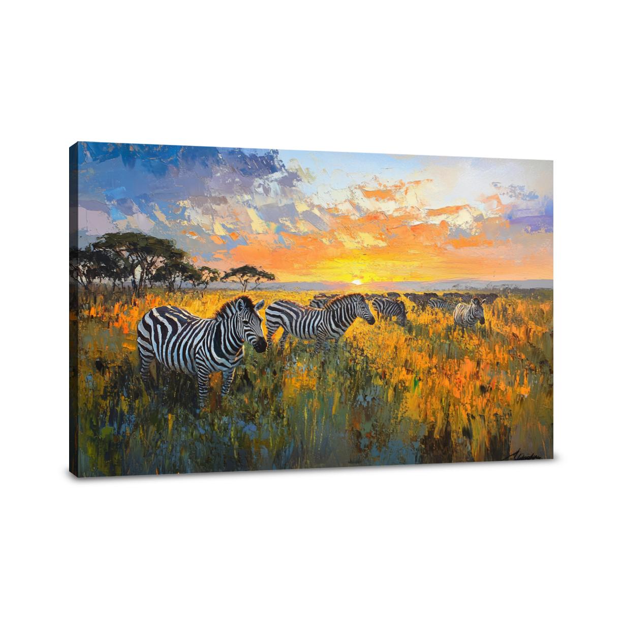 Sunset Stripes Canvas