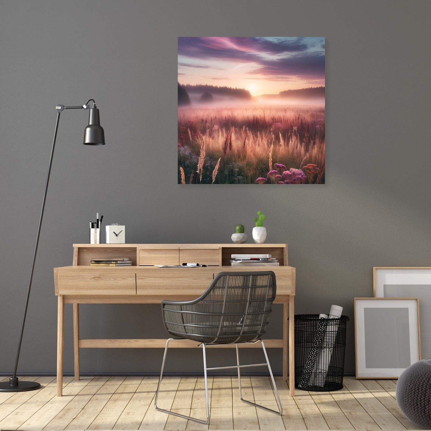 Dawn Meadow Serenity Canvas